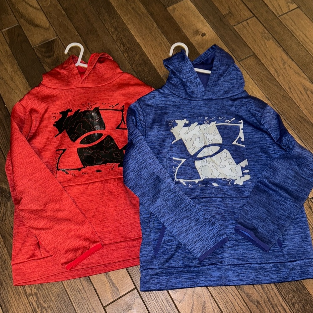 Boys UA hoodies